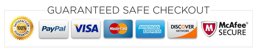 Shop with confidence - guaranteed safe checkout